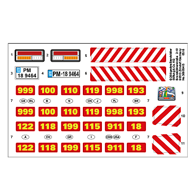 30805415_sparepart/Etikett 9464 "Feuerwehr Rüstfahrzeug"